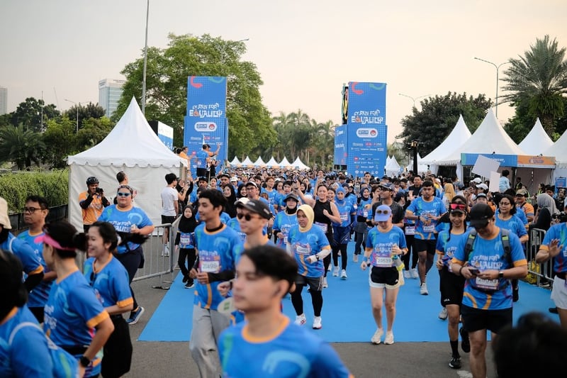 Saat Teman Disabilitas dan Ribuan Pelari Berbagi Garis Start di Run for Equality